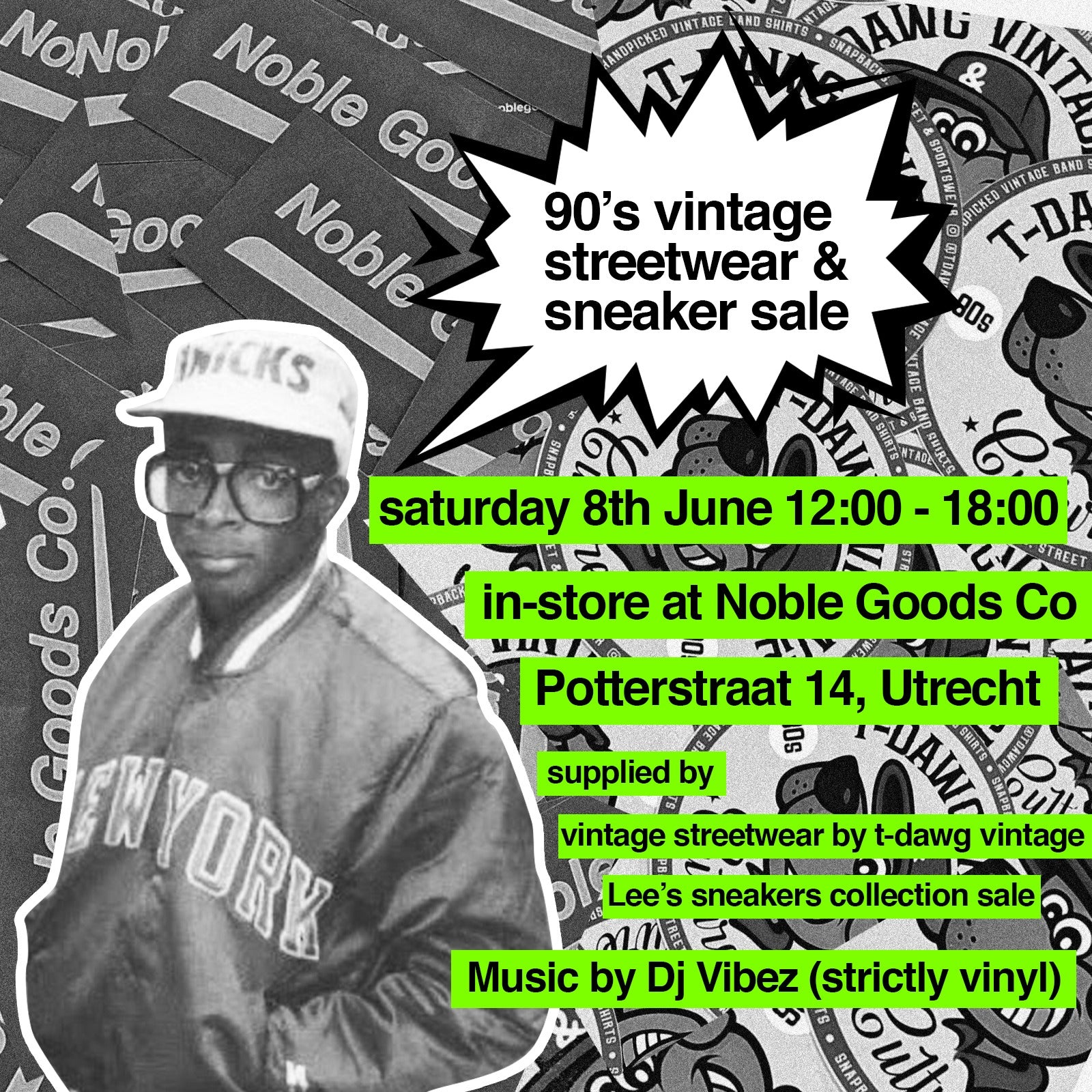 In-store event: 90's Vintage Streetwear and Sneaker Sale