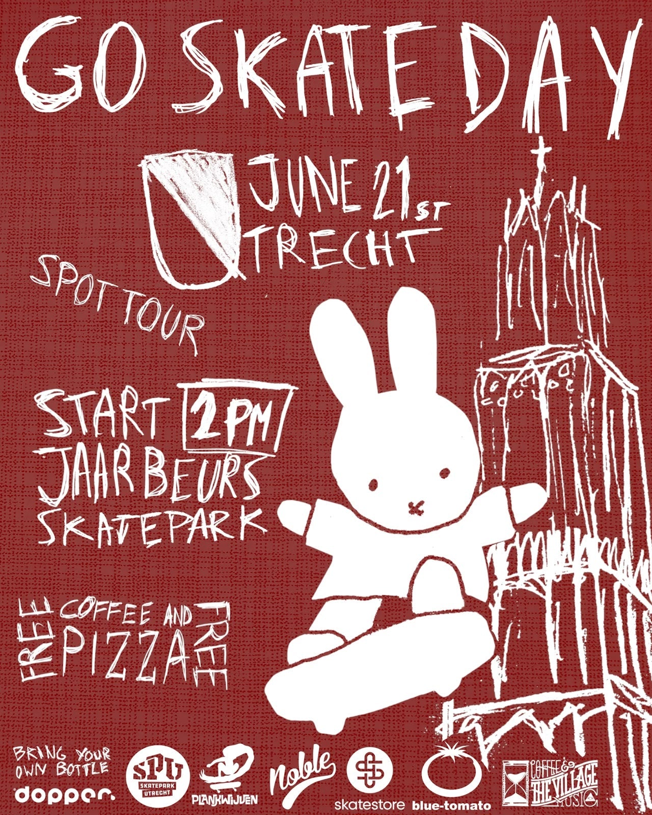Go Skateboarding Day Utrecht 2026: Sunday June 21th!