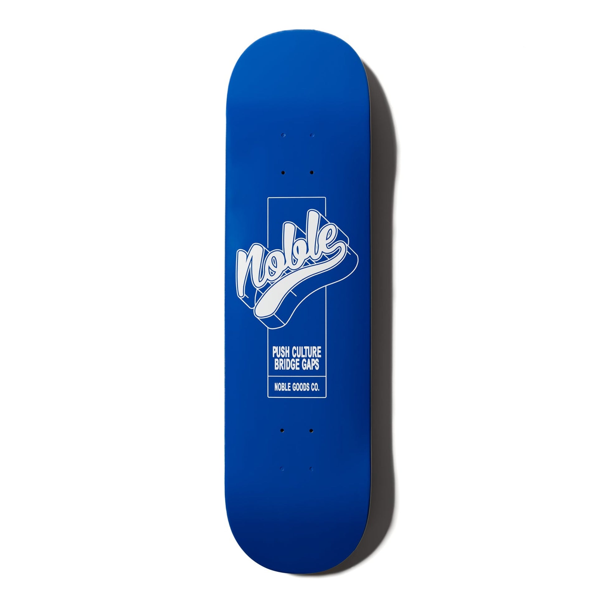 Noble 3D Logo Skateboard Deck Blue Wave – 7-ply Canadian maple skate deck