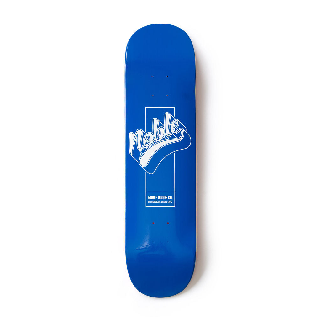 Noble 3D Logo Skateboard - Blue