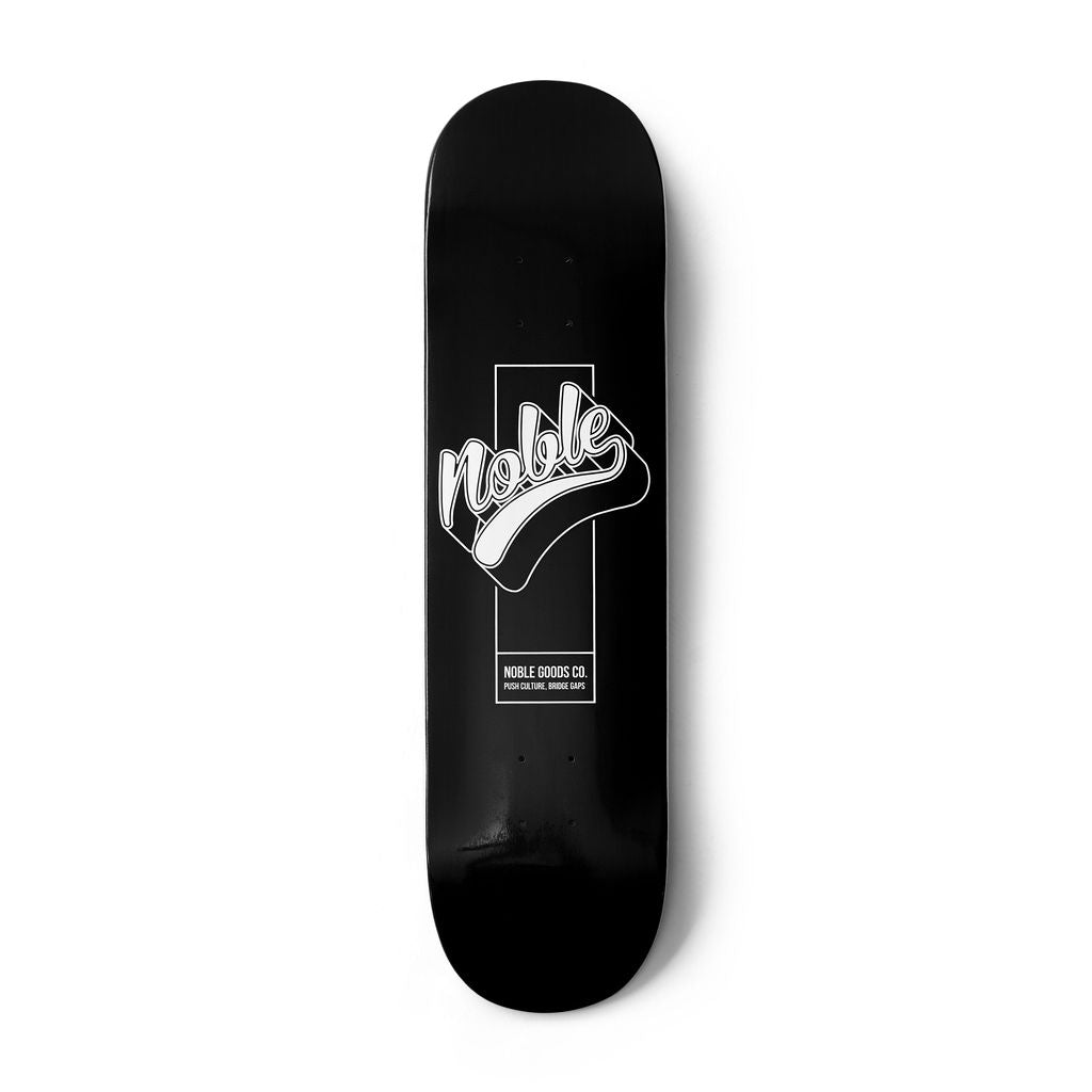 Noble 3D Logo Skateboard - Black