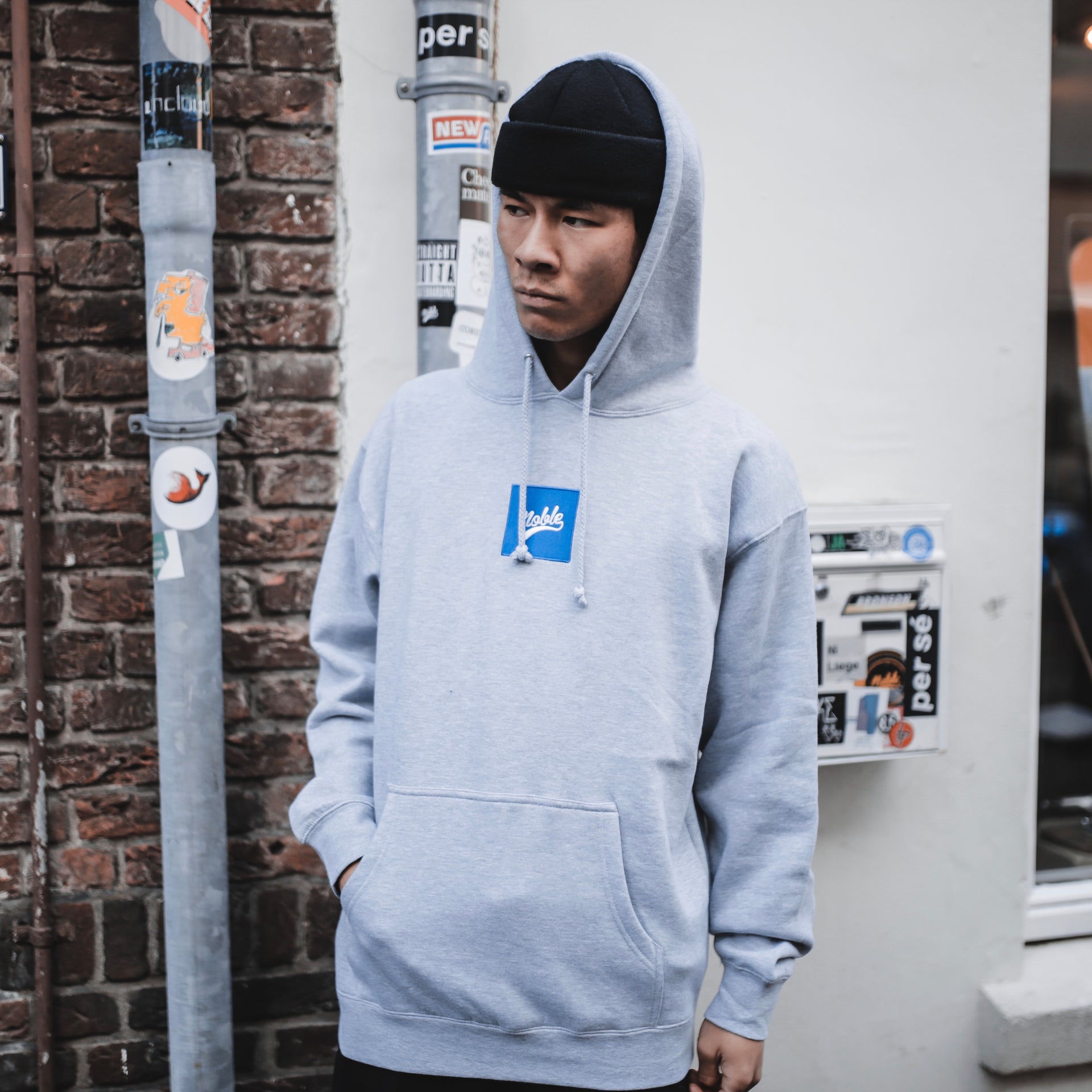 Skateboard Hoodie - Grey